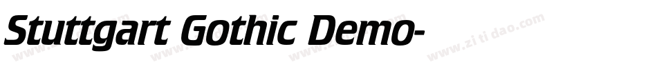Stuttgart Gothic Demo字体转换